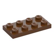 Plate 2 × 4 Reddish Brown