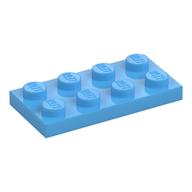 Platte 2 × 4 Mittelblau