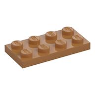Platte 2 × 4 Mittelnougat
