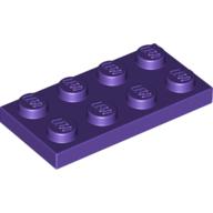 Platte 2 × 4 Dunkellila
