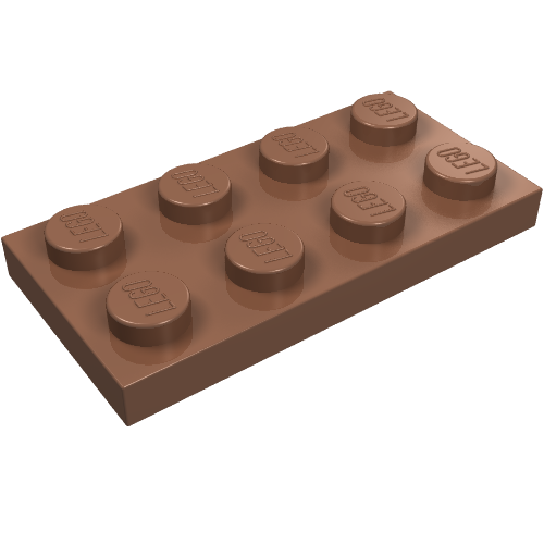 Plate 2 × 4 Light Brown
