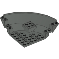 Panel 10 × 10 × 2 2/3 Quarter Saucer Base Dunkelgrau