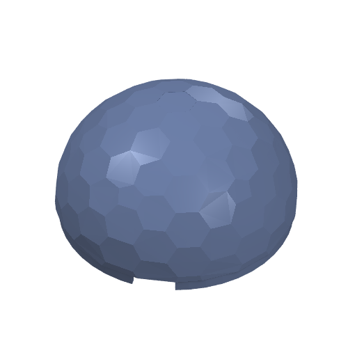 Dome Hemisphere 4 × 4 Multifaceted Sand Blue