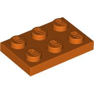 Platte 2 × 3 Rotorange