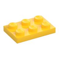 Plate 2 × 3 Yellow