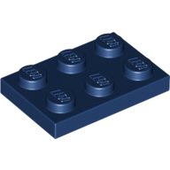 Platte 2 × 3 Dunkelblau