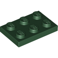 Plate 2 × 3 Dark Green