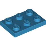 Plate 2 × 3 Dark Azure