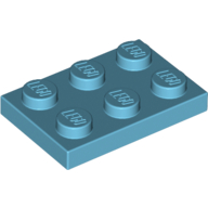 Plate 2 × 3 Medium Azure