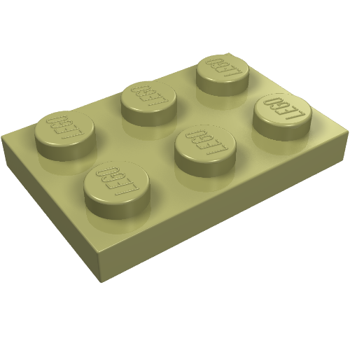Plate 2 × 3 Olive Green