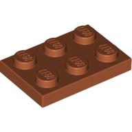 Plate 2 × 3 Dark Orange