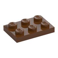 Plate 2 × 3 Reddish Brown