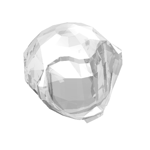 Helmet Round Bubble Trans-Clear