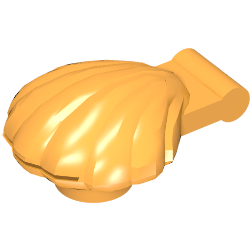Animal, Clam [Type 1 - Continuous Scalloped Inner Lip] Mittelorange