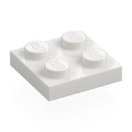 Plate 2 × 2 White