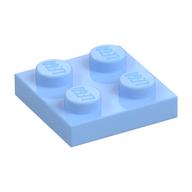 Platte 2 × 2 Leuchtendes Hellblau