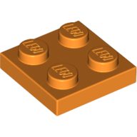 Plate 2 × 2 Orange