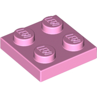 Plate 2 × 2 Bright Pink