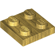 Plate 2 × 2 Pearl Gold