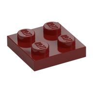 Plate 2 × 2 Dark Red