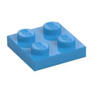 Platte 2 × 2 Dunkelazur