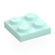 Plate 2 × 2 Light Aqua