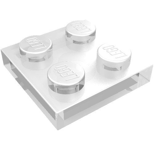 Platte 2 × 2 Transparent