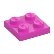 Platte 2 × 2 Dunkelrosa