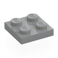 Plate 2 × 2 Light Bluish Gray