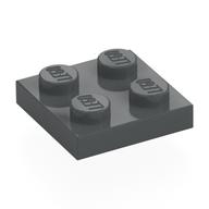 Plate 2 × 2 Dark Bluish Gray