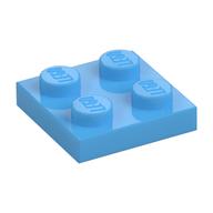 Platte 2 × 2 Mittelblau