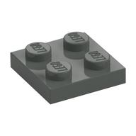Platte 2 × 2 Dunkelgrau