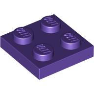 Platte 2 × 2 Dunkellila