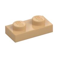 Platte 1 × 2 Warmes Beige