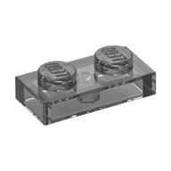 Plate 1 × 2 Trans-Black