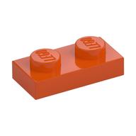 Plate 1 × 2 Reddish Orange