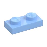 Plate 1 × 2 Bright Light Blue