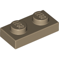 Plate 1 × 2 Dark Tan