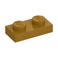 Platte 1 × 2 Perlgold