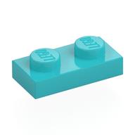 Plate 1 × 2 Medium Azure