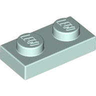 Plate 1 × 2 Light Aqua