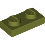 Plate 1 × 2 Olive Green