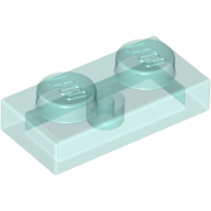 Plate 1 × 2 Trans-Light Blue