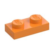 Plate 1 × 2 Medium Orange