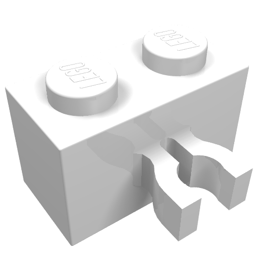 Brick Special 1 × 2 with Vertical Clip [Thick U Clip]