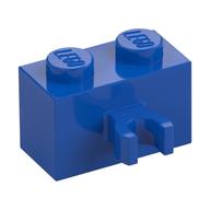 Brick Special 1 × 2 with Vertical Clip [Open O Clip] Blue