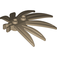 Plant, Leaves 6 × 5 Swordleaf with Clip [Thick U Clip] Dunkelbeige