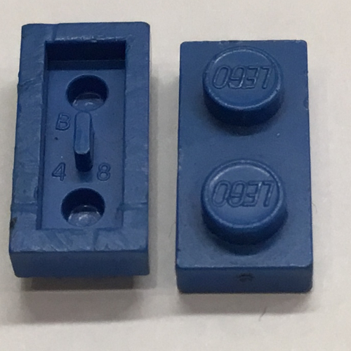 Plate 1 × 2 [Old Style Bottom] Blau
