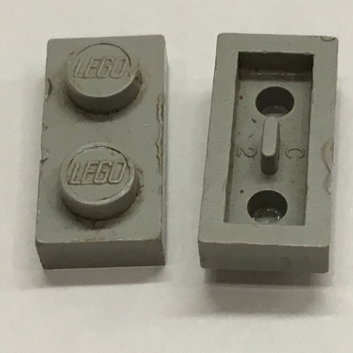 Plate 1 × 2 [Old Style Bottom] Light Gray