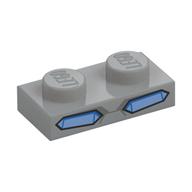 Plate 1 × 2 with Blue Eyes print Light Bluish Gray